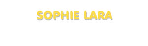 Der Vorname Sophie Lara